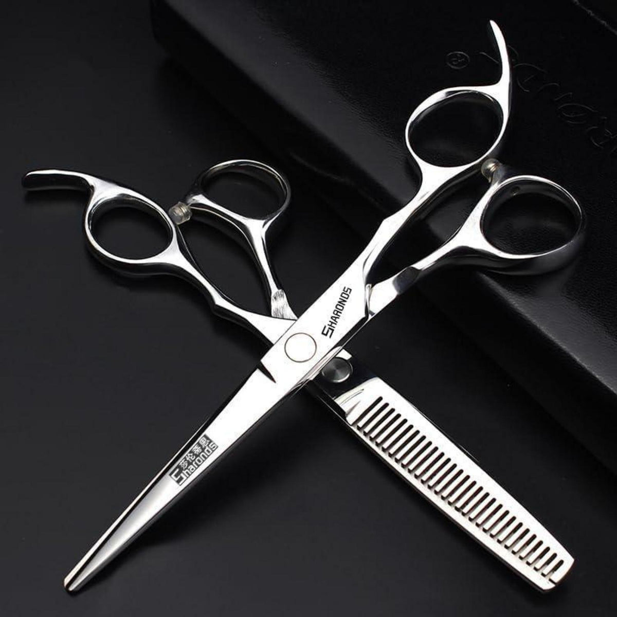 Professionelle Haarschneidemaschine Set mit Friseurschere (6,5-7,5 Zoll)
