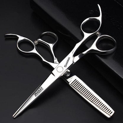 Professionelle Haarschneidemaschine Set mit Friseurschere (6,5-7,5 Zoll)