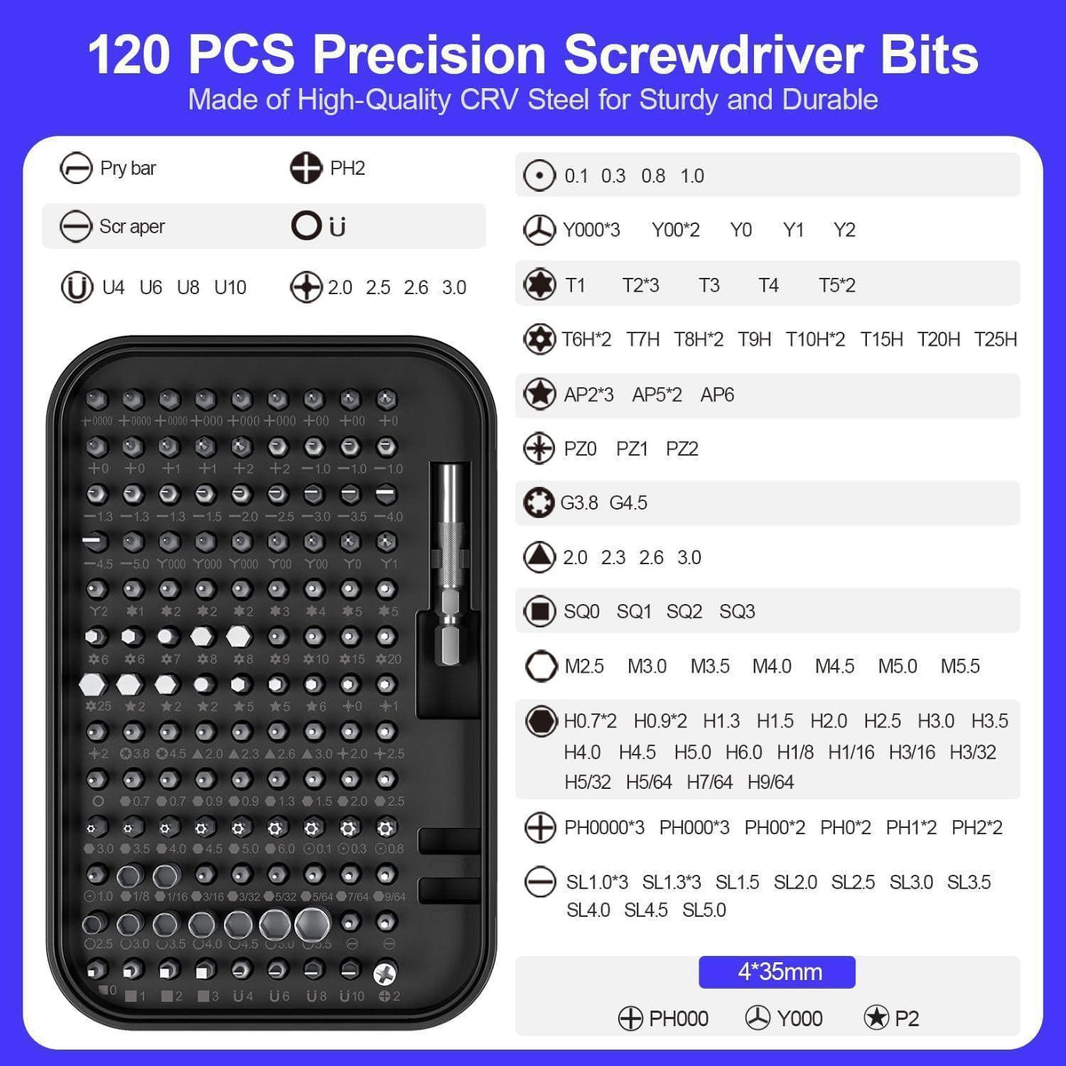 Präzisions-Schraubendreher-Set 150-in-1 für Elektronik & Computer