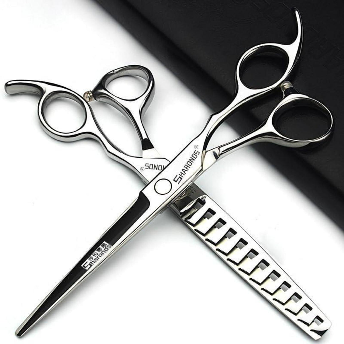 Professionelle Haarschneidemaschine Set mit Friseurschere (6,5-7,5 Zoll)