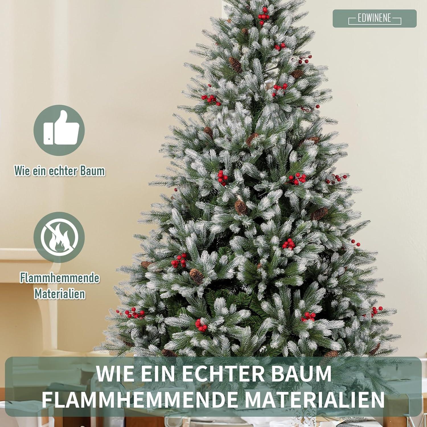 Künstlicher Weihnachtsbaum 180 cm Premium Qualität PE/PVC