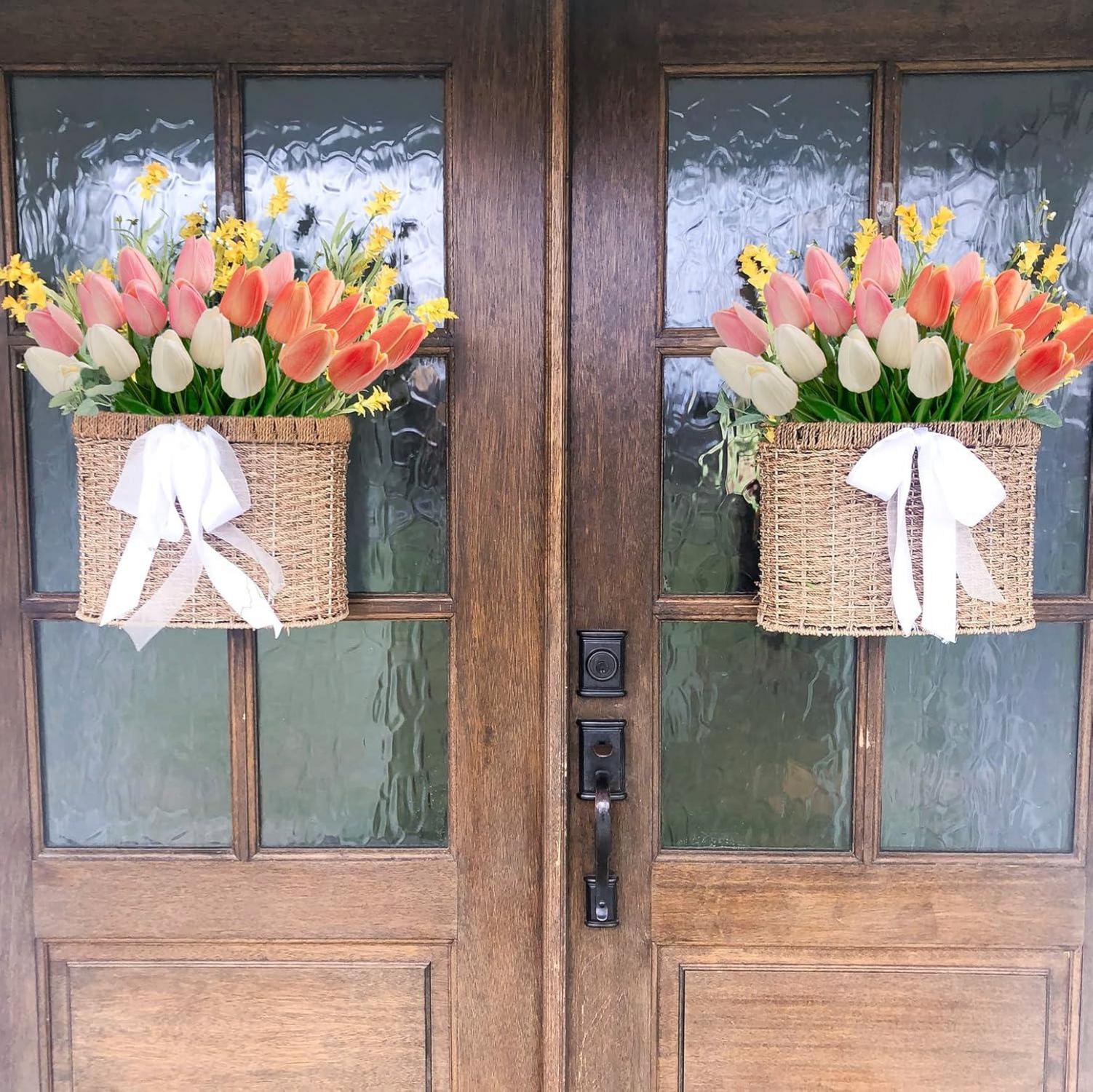 20er Set Künstliche Tulpen Latex Blumen Deko 34cm Hochzeit Party Blumengesteck