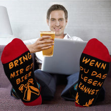 Lustige Bierglas Socken Set Geschenk für Männer Frau