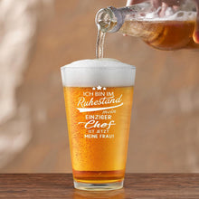Ruhestand Geschenk Bierglas für Männer und Frauen 15oz