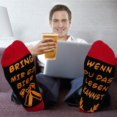 Joymaking Bierglas Socken Set für Männer Lustige Geschenke