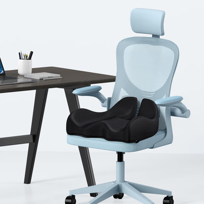 Orthopädisches Memory Foam Sitzkissen Schwarz Ischias Lendenstützung