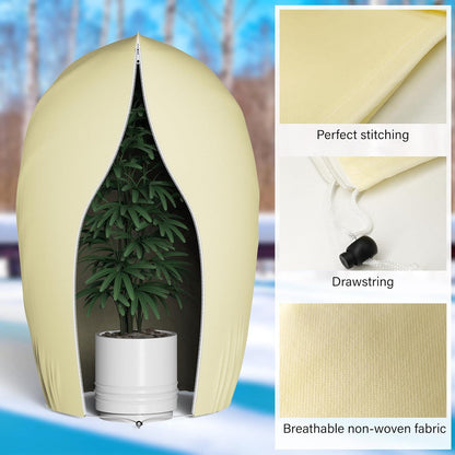 2er Set Winterschutz Pflanzen 80x100 cm Frostschutz Reißverschluss