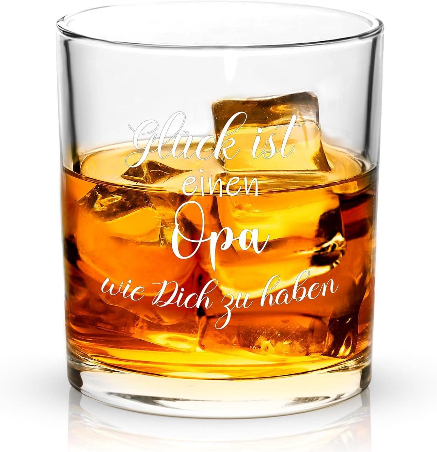 Personalisiertes Whiskyglas mit Gravur für Opa - Weihnachtsgeschenk