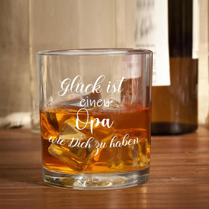 Whiskey Gläser Geschenk Opa Weihnachten Geburtstag 300ml Kristallglas 15oz