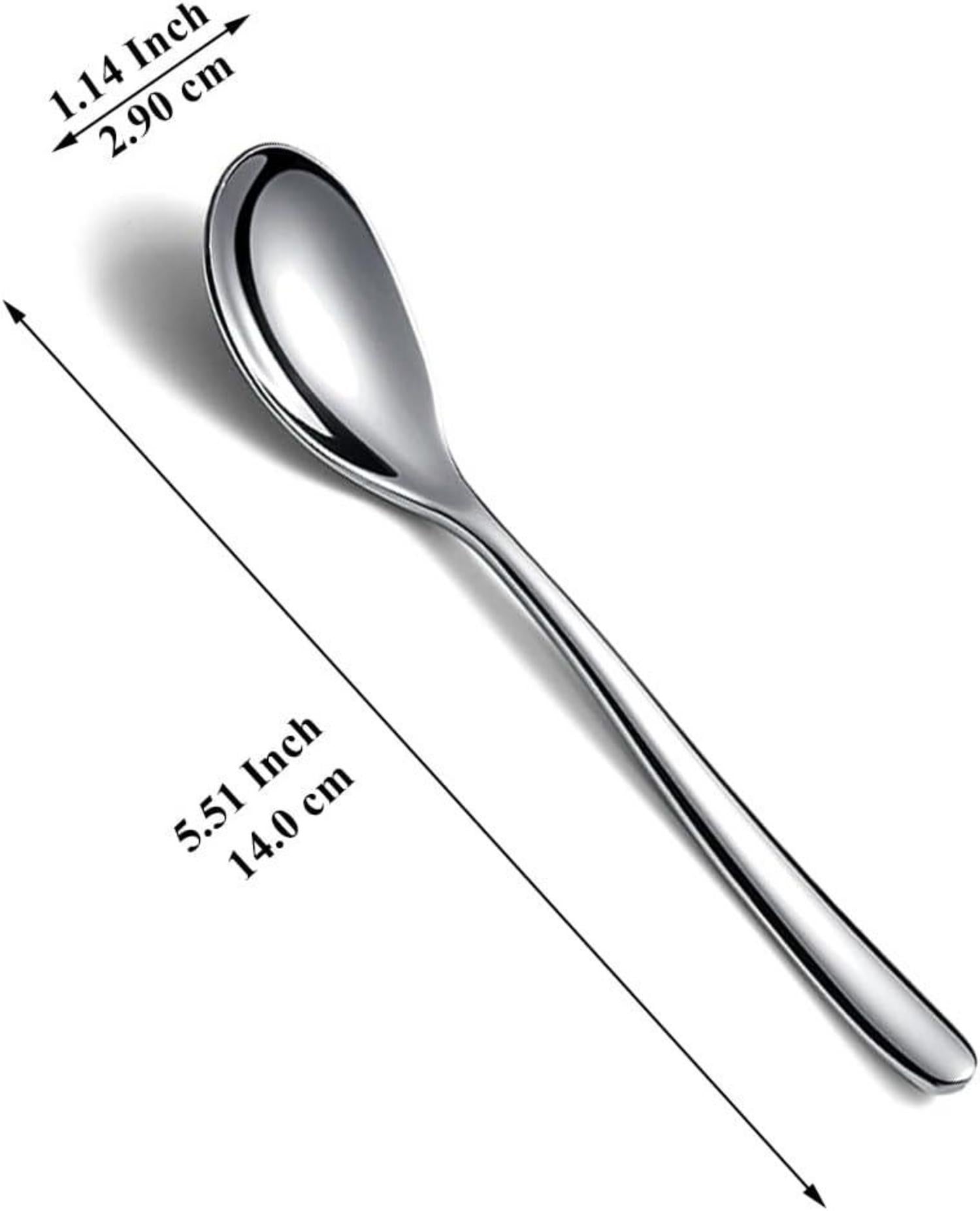 24-teiliges Edelstahl Löffel Set, 14cm