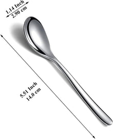 24-teiliges Edelstahl Löffel Set, 14cm