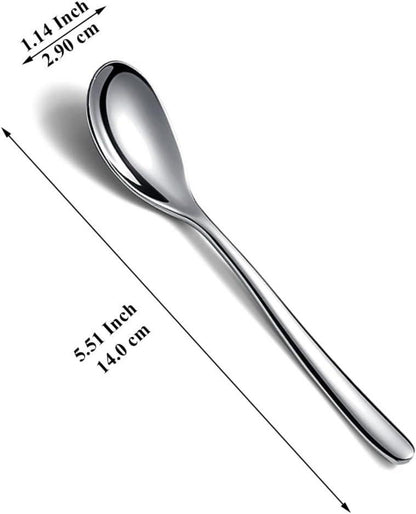 24-teiliges Edelstahl Löffel Set, 14cm