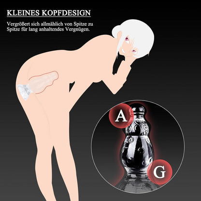 Anal Dildo mit Saugnapf und Analplug für Frauen Männer