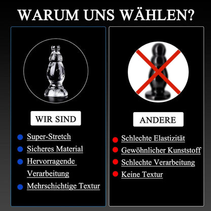 Analplug Saugnapf Diloschwanz 16,5 cm Analkugeln solo BDSMAGE