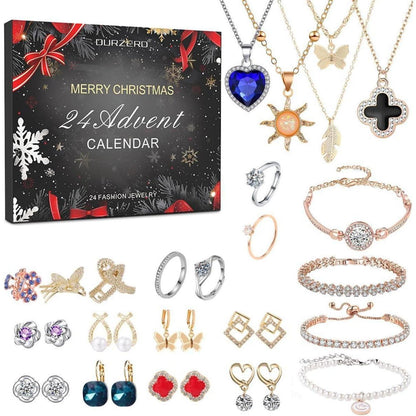 Adventskalender für Frauen 2024 Schmuck Weihnachten Charms