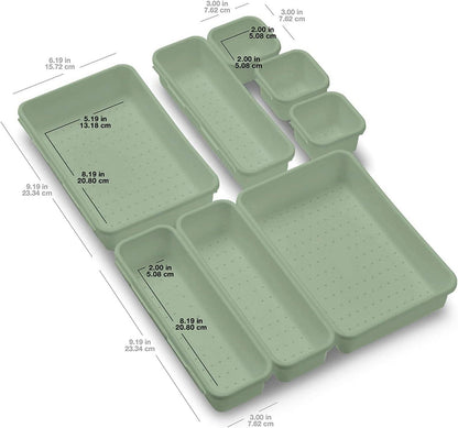 Schubladen Organizer Set 8-teilig Make-up Aufbewahrungsbox