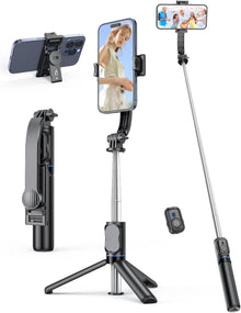 Selfie Stick mit Abnehmbarer Handyhalterung und Fernbedienung