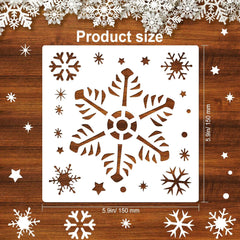 HOWAF 20 Weihnachten Schneeflocken Schablonen Set DIY
