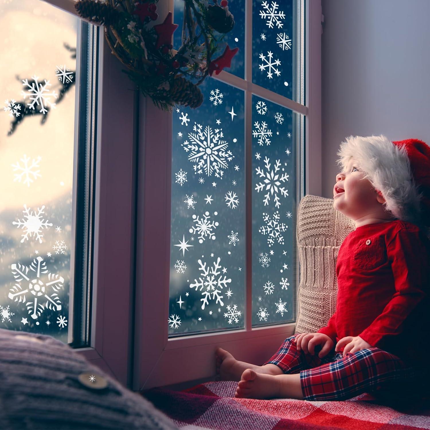 HOWAF 20 Weihnachten Schablonen Schneeflocken Wiederverwendbare Plastikschablone