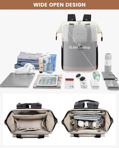 Damen Laptop Rucksack 15.6 Zoll Wasserdicht Schule Uni