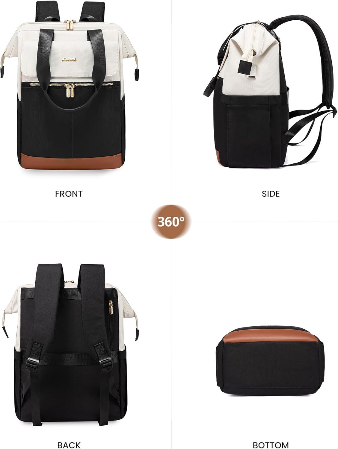 LOVEVOOK Damen Rucksack 15.6 Zoll Laptop Schulrucksack wasserdicht Uni Arbeitstasche