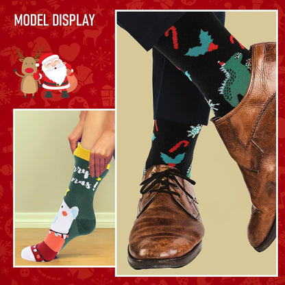 Unisex Weihnachtssocken Baumwollsocken Set Weihnachten Geschenk 10-44