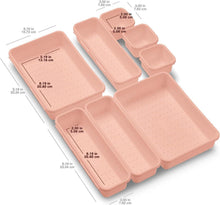 8-teiliges Make-up Schubladen Organizer Set, Transparent