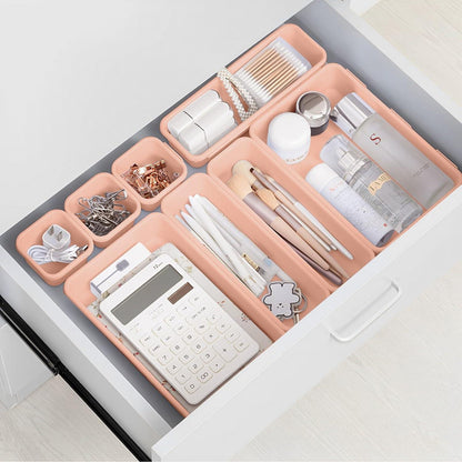 8er Set Schubladen Organizer transparent, multifunktional, stapelbar