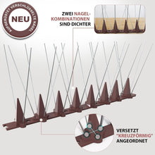 4M Taubenabwehr Spikes Edelstahl Balkon Gegen Vogeldreck 16x