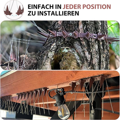 4M Taubenabwehr Spikes Edelstahl Balkon Gegen Vogeldreck 16x