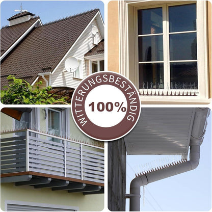 4M Taubenabwehr Spikes Edelstahl Balkon Gegen Vogeldreck 16x