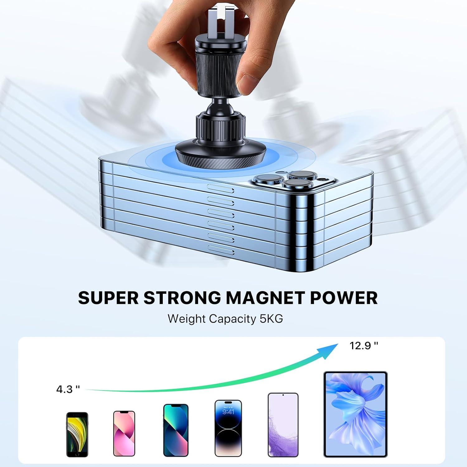Handyhalterung Magnet Auto Stahl-Doppelhaken Lüftung 6 Magnet 2 Metallplatte