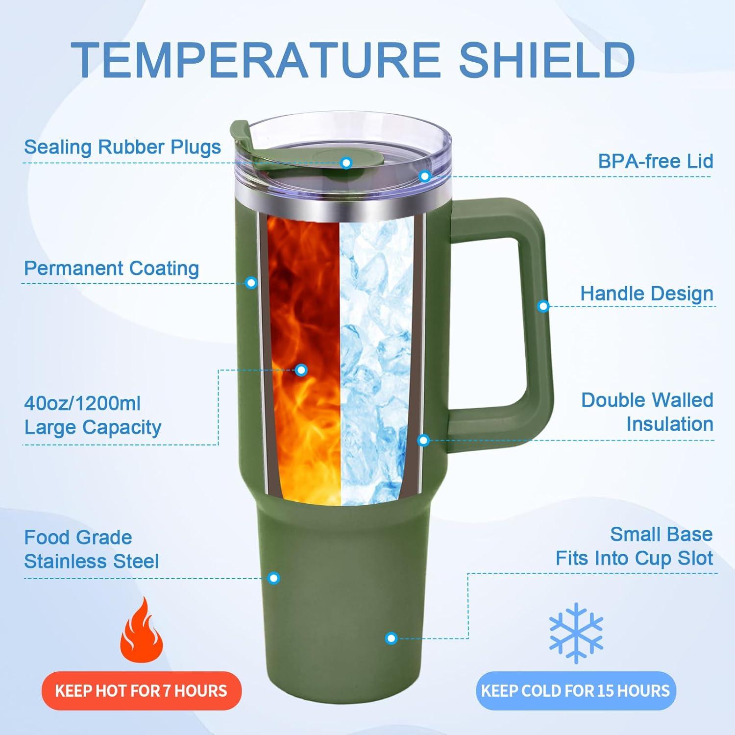 Thermobecher 40oz 1200ml Edelstahl mit