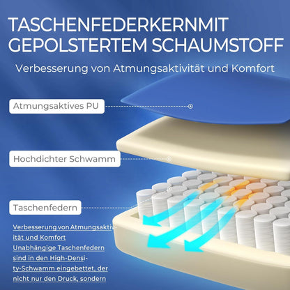 Ergonomischer Gaming Stuhl mit beheizbarer