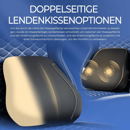 Ergonomischer Gaming Stuhl mit Heizmassage, Taschenfederkissen & Fußstütze, blau