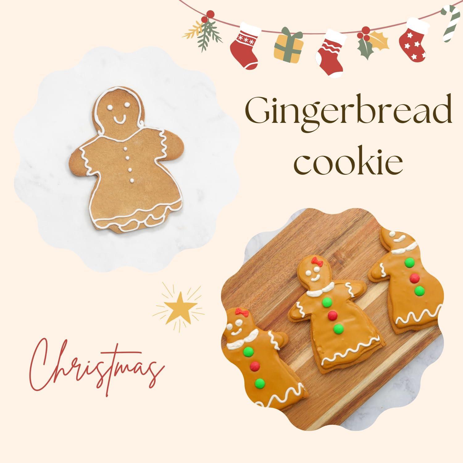 Lebkuchen Ausstechformen Set 5-teilig Edelstahl Weihnachtsparty Deko