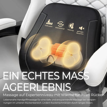 Ergonomischer Gaming Stuhl mit beheizbarer Massage und