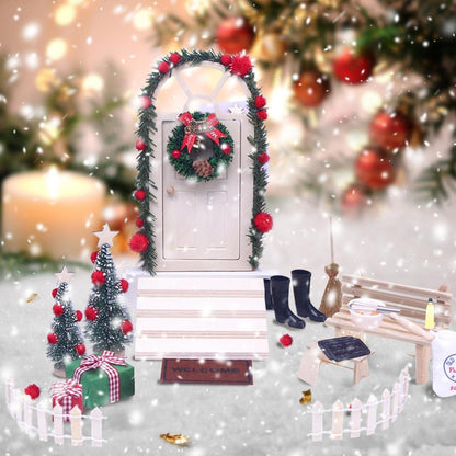 Wichteltür Zubehör Set Weihnachten Miniatur Tür 27-teilig