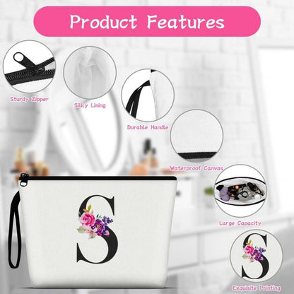 Kosmetiktasche Damen Leinwand Make-up-Tasche Multifunktional Groß Kapazität Canvas Strandtasche