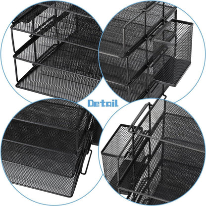 Briefablage Büro Dokumentenablage Stifthalter Organizer Mesh