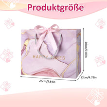 Packung mit 3 Geschenktüten Marmormuster 25x20x12cm Henkel