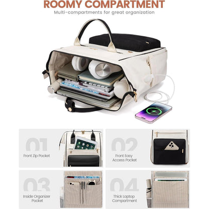 Rucksack Damen 15,6 Zoll Laptop Business Travel Handgepäck