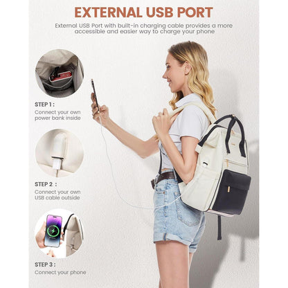 Rucksack Damen 15,6 Zoll Laptop Business Travel Handgepäck