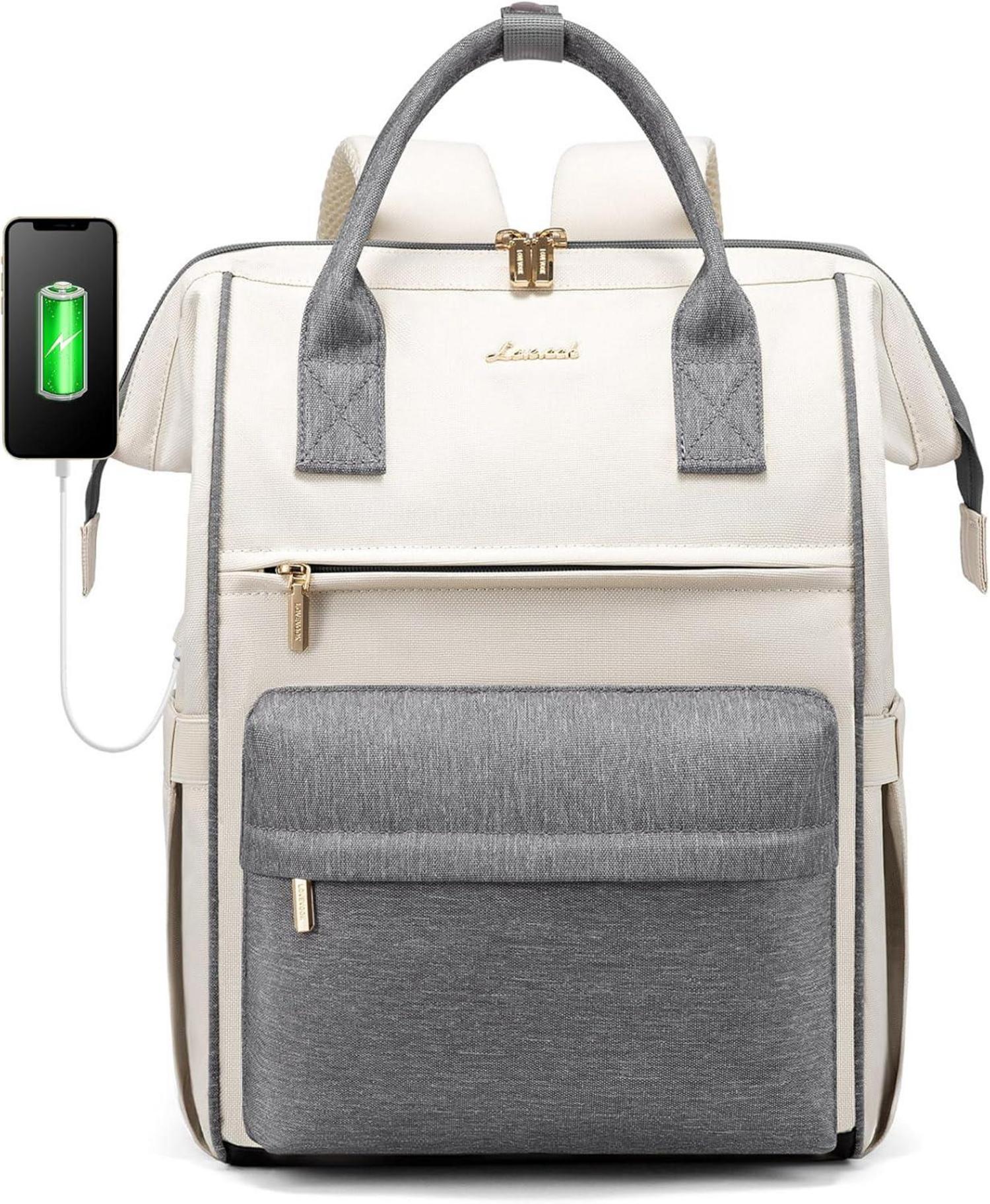 15,6 Zoll Laptop Arbeitstasche Backpack Women Handtasche