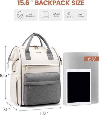 Laptop Rucksack 15,6 Zoll Wasserdicht USB-Ladeanschluss Diebstahlsicherung