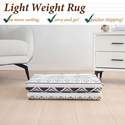Moderner Teppich In- & Outdoor, Robust, Küche Esszimmer, Vintage-Look 160x230cm