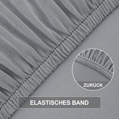 Stuhlhussen 4er Set Stretch – Hellgrau