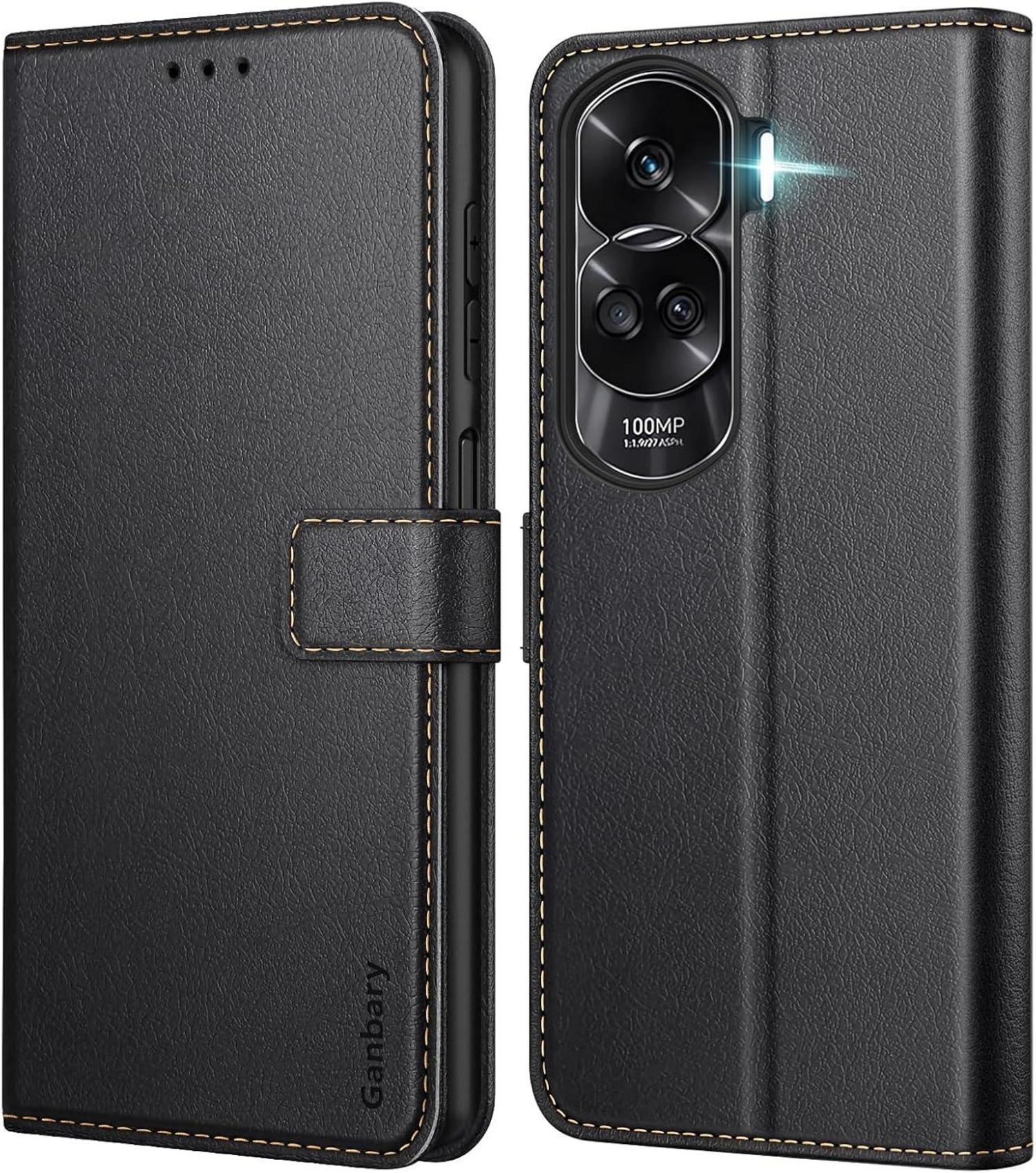 Handyhülle für Honor 90 Lite - Leder Klapphülle mit Kartenschlitzen