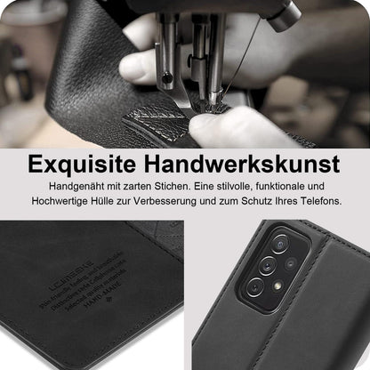 Samsung Galaxy A32 5G Handyhülle Leder mit Schutzfolie