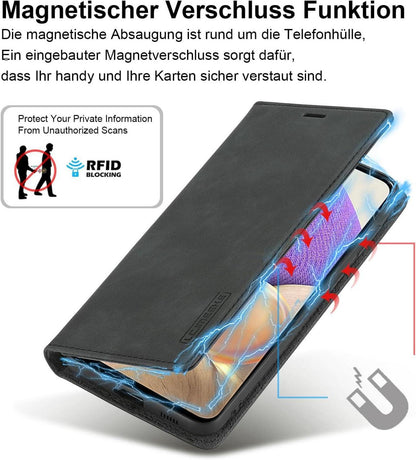 Handyhülle Samsung Galaxy A32 5G Leder Klappbar Wallet mit Ständer